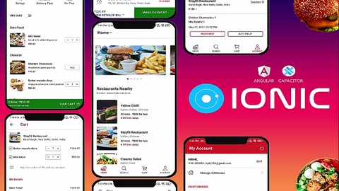 Ionic 6+ From Beginner to Advanced - Build Food Delivery App
